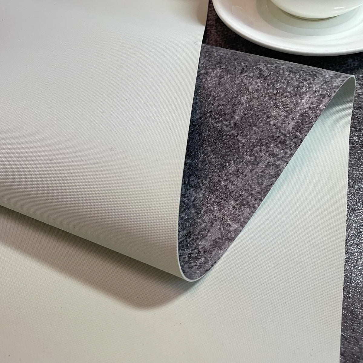 PVC-Tischdecke mit Muster, Tischschutz „Jedes Korn ist gut“