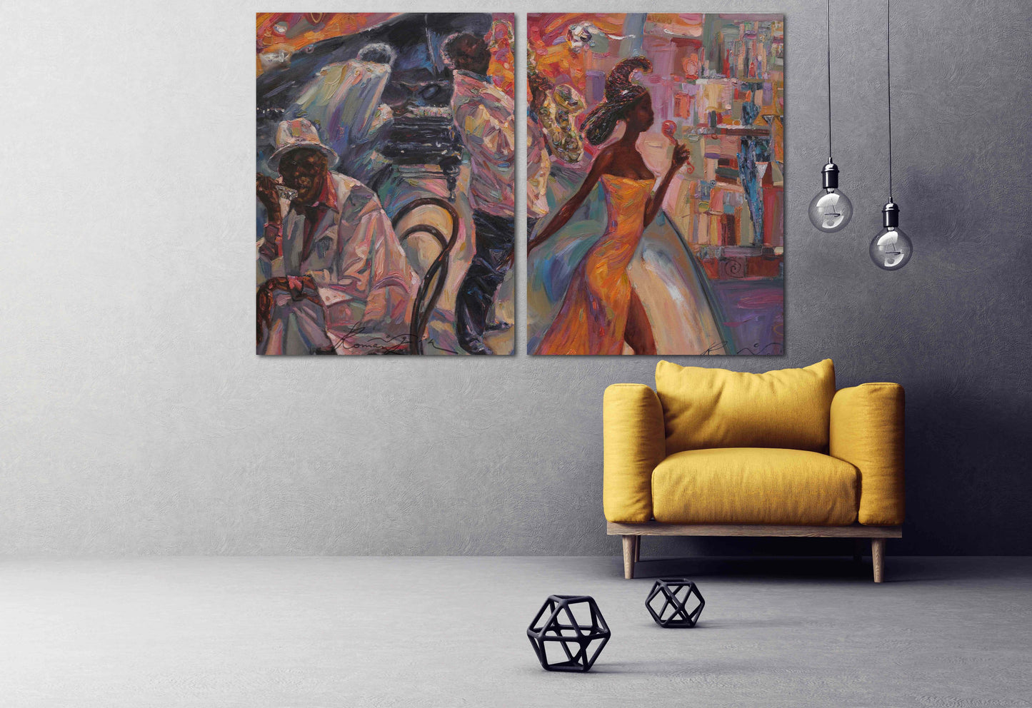 Musik Wandkunst Jazz Wanddekoration Jazz Club Dekor Afroamerikanische Wandkunst Schwarze Frau Wandkunst Saxophon Wandkunst Jazz Leinwanddruck