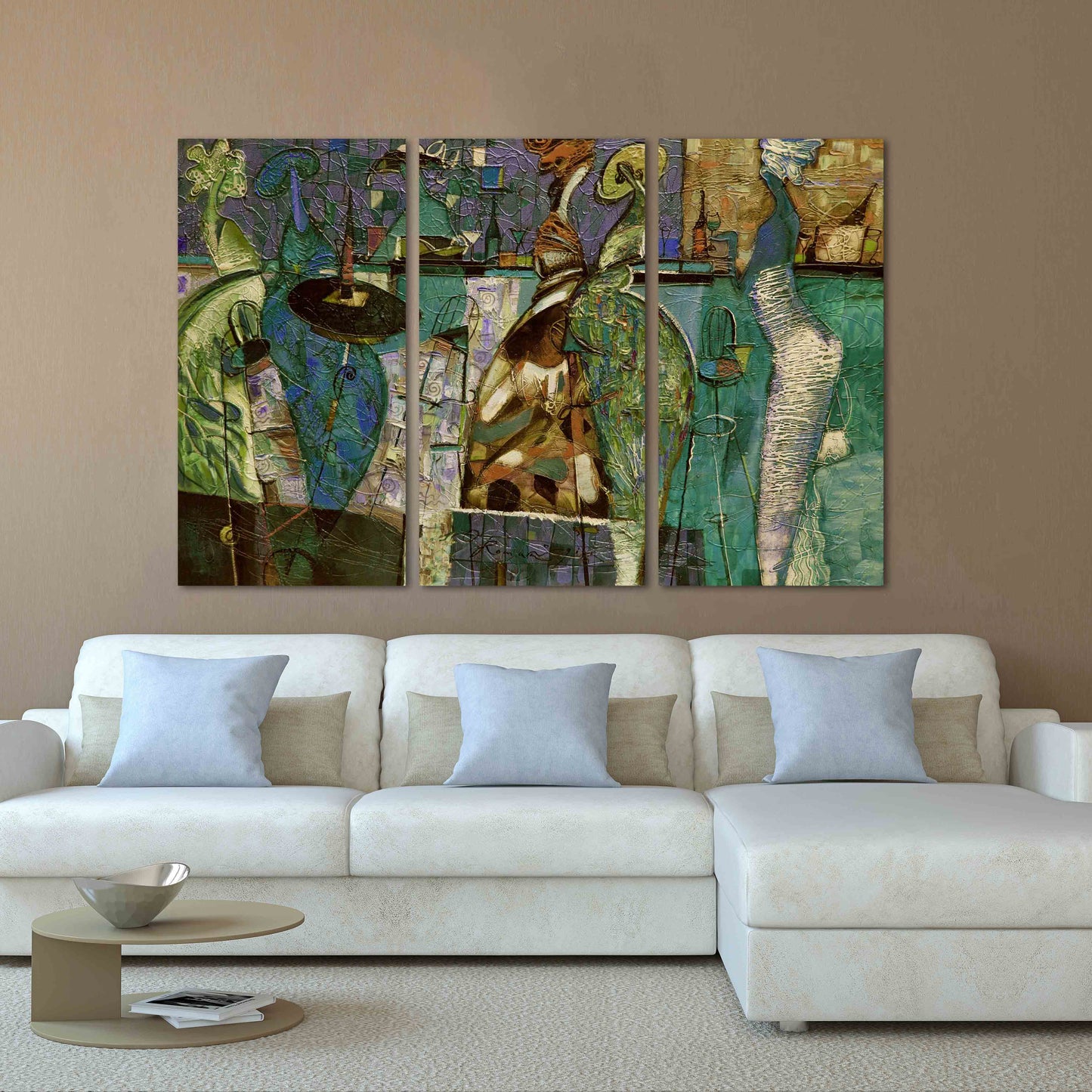 Frau Figur abstrakt Abstrakte Wandkunst Gemälde auf Leinwand Abstrakter Kunstdruck Mehrteilige Wandkunst Abstrakte Leinwand Trendy Wandkunst