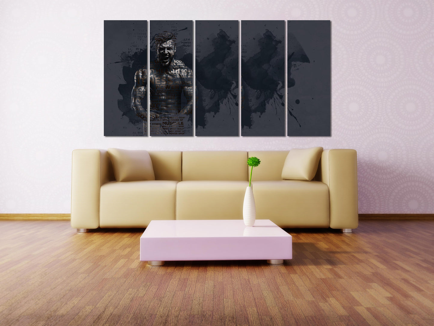 Athlete man wall art Fashion wall art Sportsman wall art Paintings on canvas Home wall decor Canvas painting Multi panel wall art