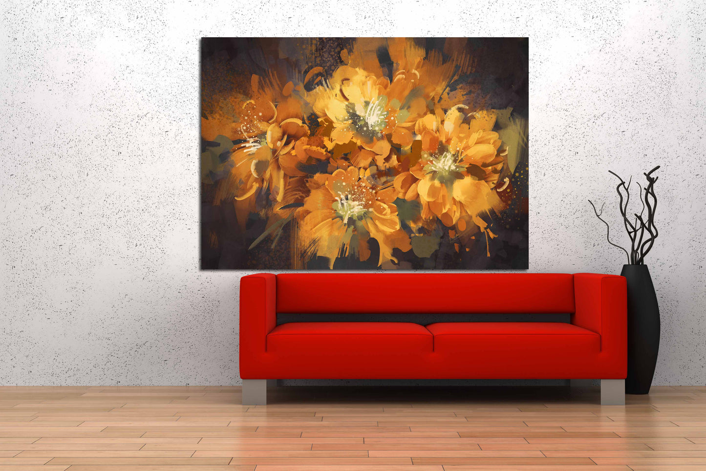 Vintage floral oil painting Flowers wall art home wall decor canvas painting Wall art boho flowers flowers canvas living room wall art