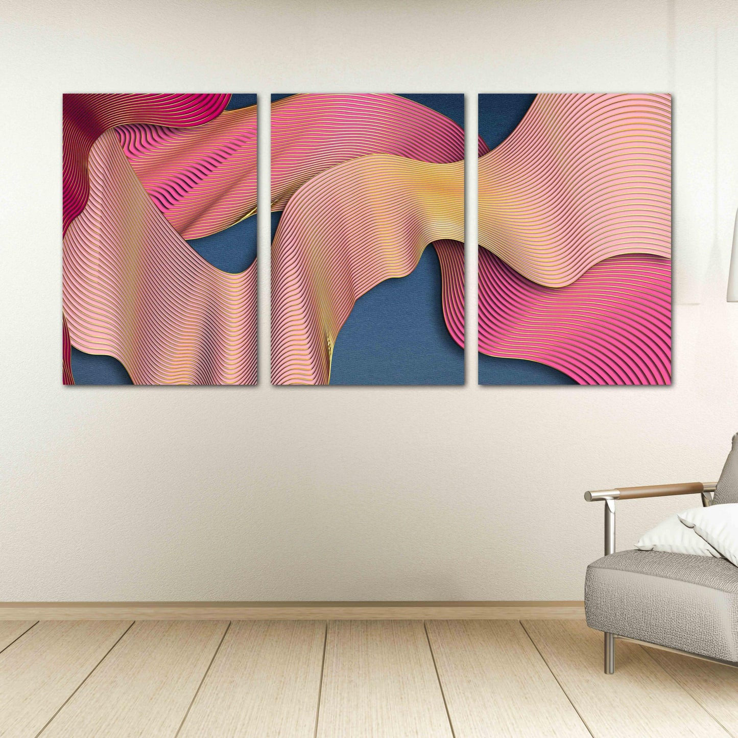Moderne abstrakte Kunst, geometrische Muster, Wandcollage-Set, mehrteilige Leinwand, Wandkunst, Leinwandgemälde, abstrakte Wandkunst, Heimwanddekor