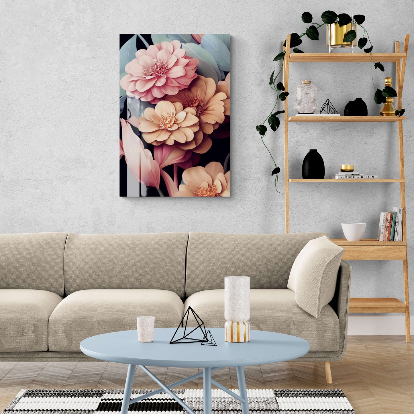 Blumen Wandkunst, großer floraler Kunstdruck, gerahmtes botanisches Kunstwerk, druckbare Wandkunst, Geschenk für sie, Schlafzimmer Wandkunst