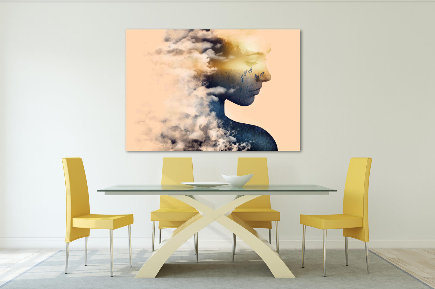 Gemälde Frauengesichter Wandkunst Gemälde auf Leinwand, Frauen Wandkunst, Wohnwanddekor, Leinwandgemälde, abstrakte Malerei, Wohngemälde