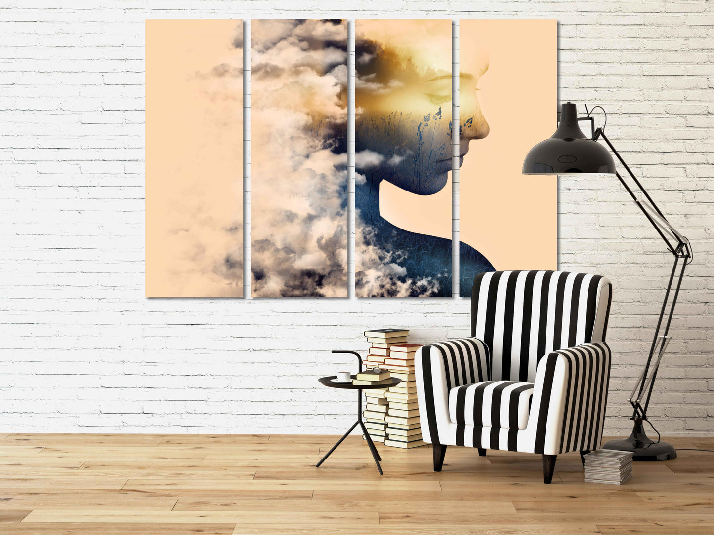 Gemälde Frauengesichter Wandkunst Gemälde auf Leinwand, Frauen Wandkunst, Wohnwanddekor, Leinwandgemälde, abstrakte Malerei, Wohngemälde