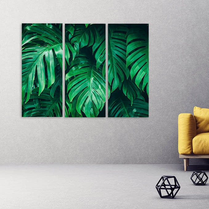 Tropische Wandkunstgemälde auf Leinwand, Wanddekoration für Zuhause, Leinwandgemälde, riesige Wandkunst, Wanddekoration im Bauernhausstil, florale Leinwandwandkunst