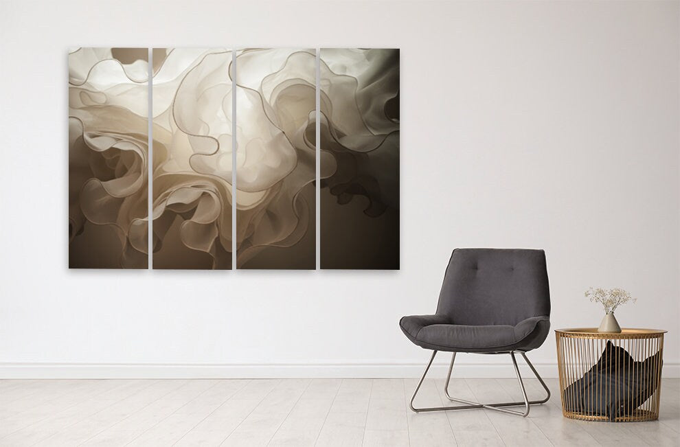 Abstrakter Druck, Abstrakte Wandkunst Gemälde auf Leinwand, Wohnwanddekoration, Leinwandgemälde trendige Wandkunst Moderne Wandkunst Multipanel Wandkunst