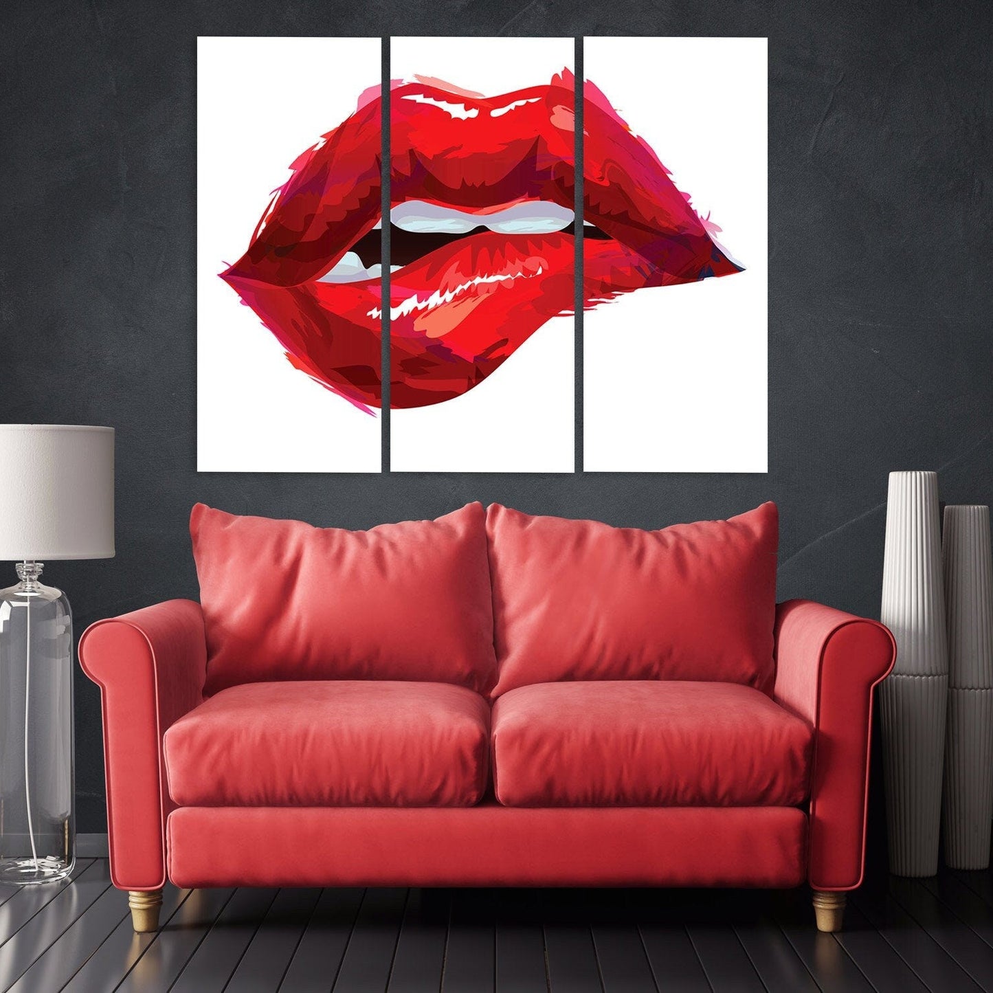 Rote Lippen Leinwanddruck Mode Wandkunst Moderne Wanddekoration Gemälde auf Leinwand sehr große Leinwandgemälde