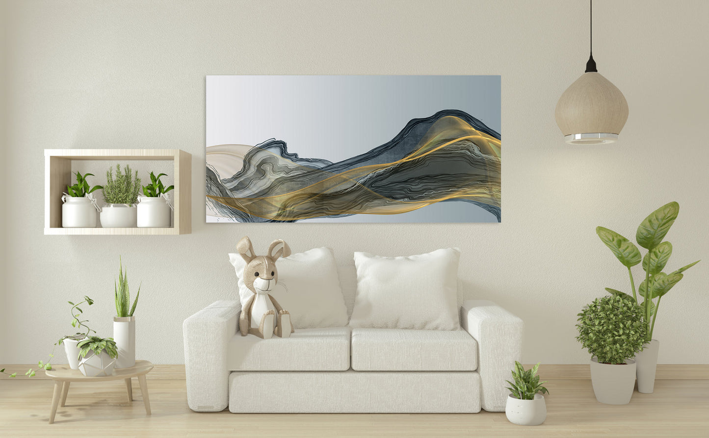 Moderne abstrakte Kunst, abstrakter Druck, mehrteilige Leinwand, Wanddekoration für Räume, abstrakte Wandkunst, abstraktes Gemälde, extragroße Wandkunst