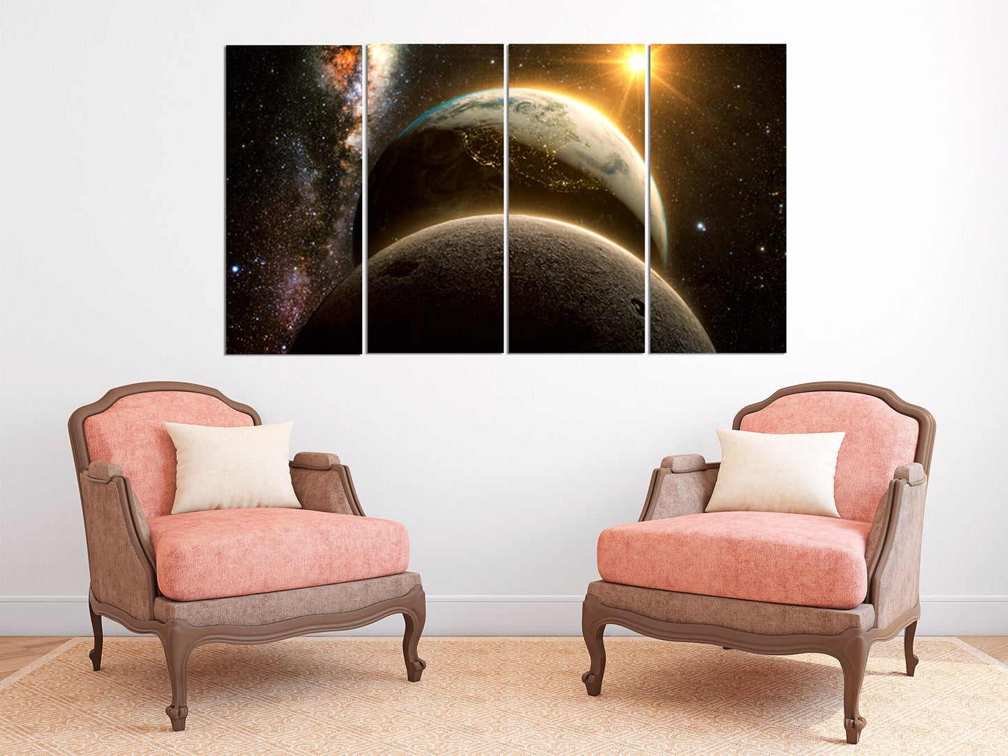Planeten Poster Сosmos Multi Panel Wandkunst Gemälde auf Leinwand Weltraum Home Wand Leinwand Gemälde Schlafzimmer Wand Dekor Fantasy Kunst