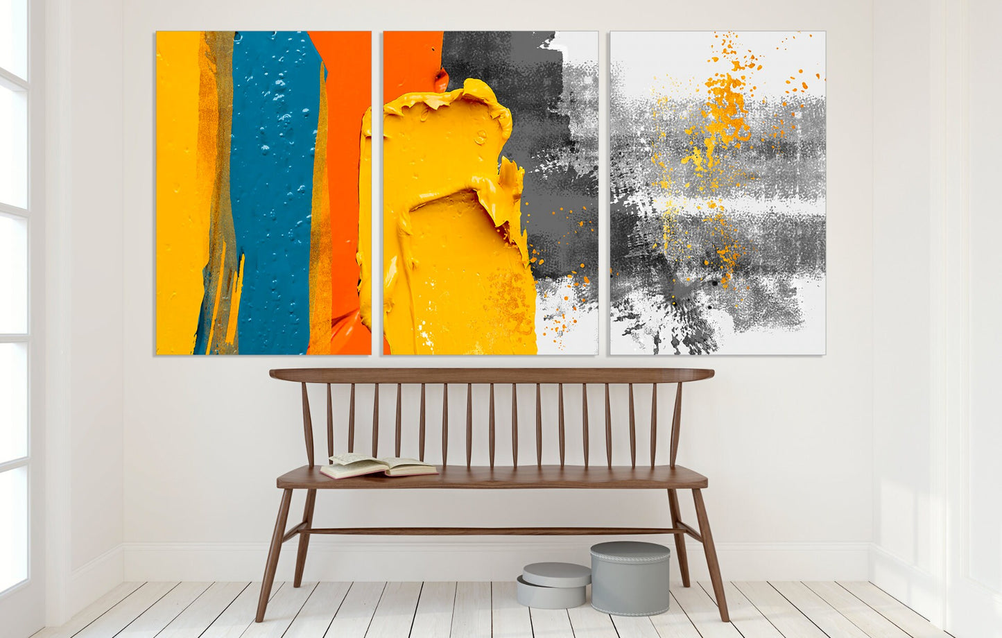 Pour-Gemälde, leuchtende große Wandkunst, moderne abstrakte Kunst, mehrteilige Leinwand, abstrakte Wandkunst, abstraktes Gemälde, extragroße Wanddekoration