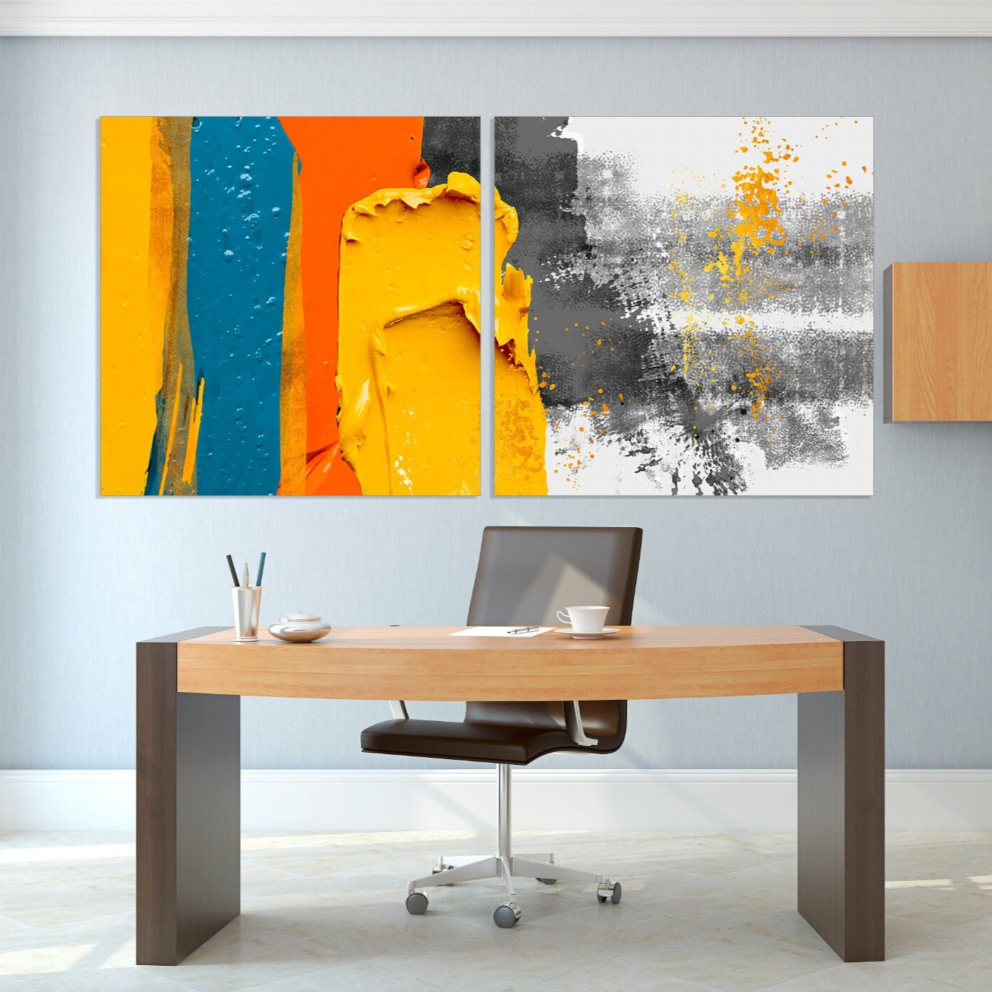 Pour-Gemälde, leuchtende große Wandkunst, moderne abstrakte Kunst, mehrteilige Leinwand, abstrakte Wandkunst, abstraktes Gemälde, extragroße Wanddekoration