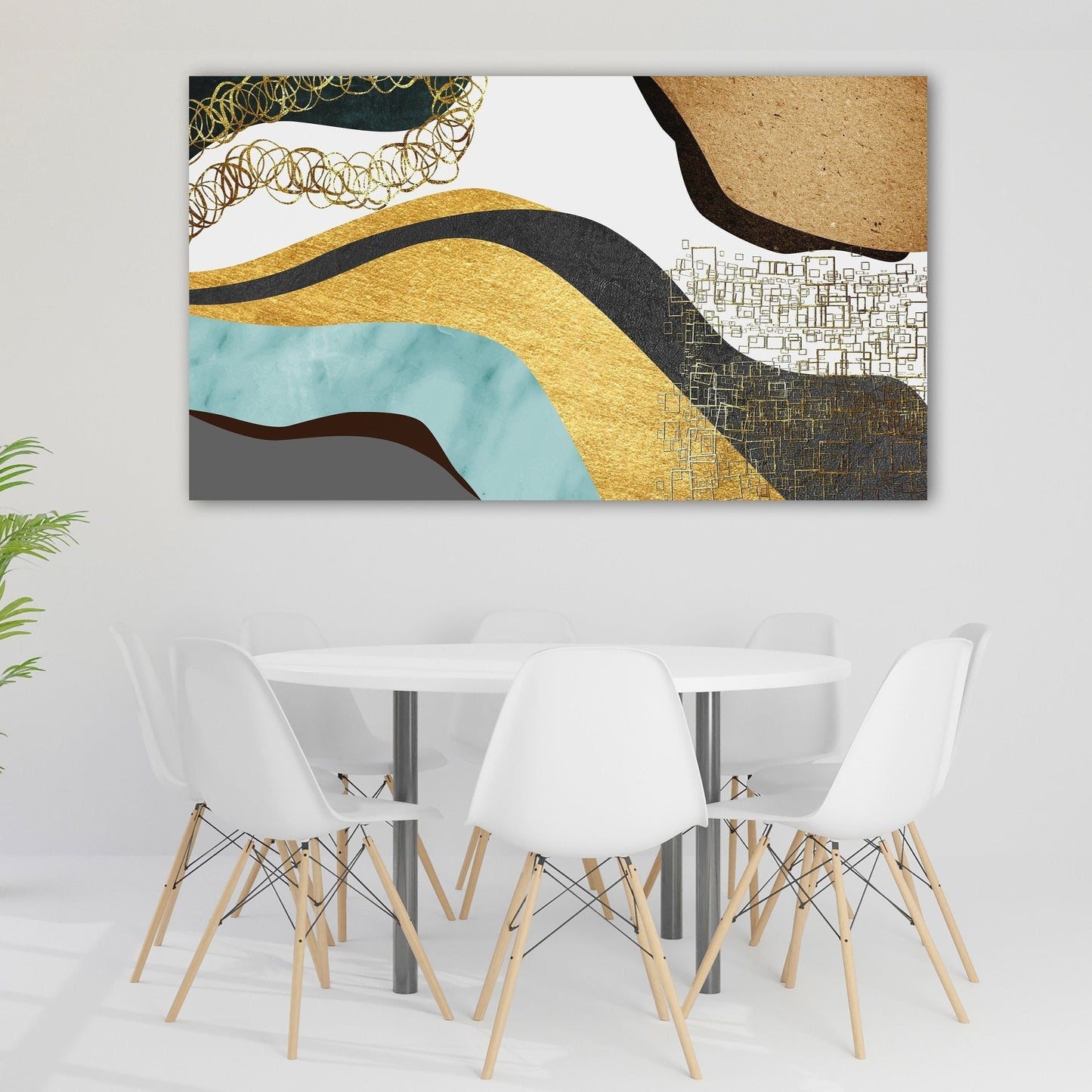 Abstract painting modern extra large canvas wall art, abstract multi panel canvas