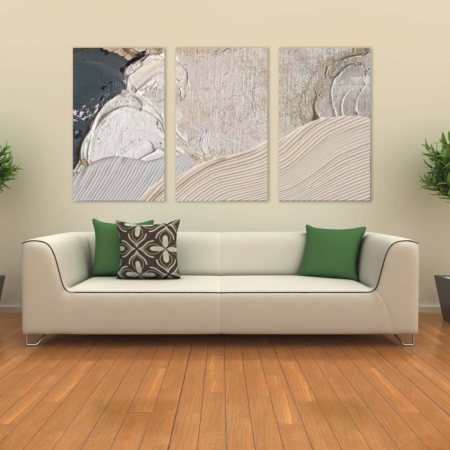 Abstrakter mehrteiliger Leinwanddruck, großes graues 3er-Set Kunstwerke, moderne Wandkunst, konzeptuelles Schlafzimmerkunstwerk, Bild zum Verschenken