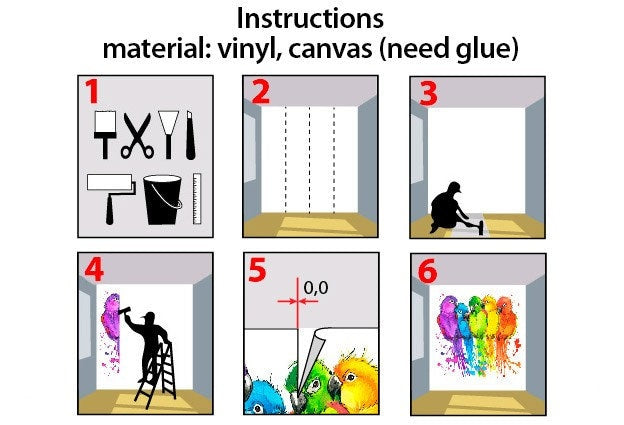 Forest self adhesive wallpaper, accentual peel and stick nature wall mural, removable canvas photo mural, black white vinyl wallpaper