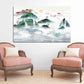 Emerald green wall decor Framed wall art mountains Canvas painting Mountain wall decal Prints Modern Abstract Canvas Painting