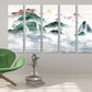 Emerald green wall decor Framed wall art mountains Canvas painting Mountain wall decal Prints Modern Abstract Canvas Painting