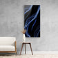 Marble wall art, abstract canvas print, blue and white art print, framed artwork, living room wall art, gift for him