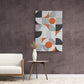 Geometric wall art, abstract canvas print, modern framed wall art, artwork in aluminum frame, living room wall art, large wall art