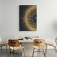 Abstract solar system wall art, framed gold black art print, framed contemporary canvas print, modern wall art, bedroom artwork, gift for boss