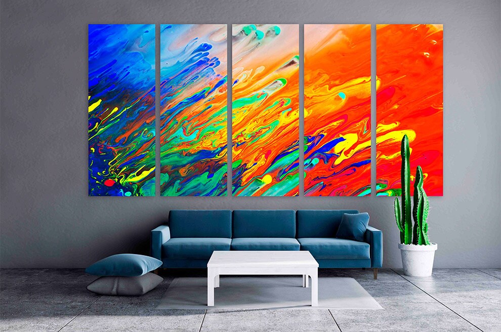 Abstract wall art paintings on canvas, home wall decor, canvas painting, modern abstract art, farmhouse wall decor, bedroom wall decor