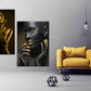 Modern wall art paintings on canvas, home wall decor, african canvas art, fashion wall art, printable wall art, 2 panel wall art