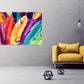 Eclectic wall art, Modern wall art paintings on canvas, feather print feathers wall art home wall decor canvas painting very large paintings