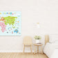Wandkunst für Jungenzimmer, Weltkarte für Kinder, Wandkunstgemälde auf Leinwand, Wanddekoration für Zuhause, Leinwandgemälde, Weltkarte auf Leinwand, 3er-Set fürs Kinderzimmer