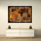 Vintage world map World map wall art paintings on canvas, home wall decor, canvas painting, extra large wall art multi panel wall art