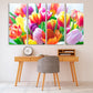Blumenstrauß aus Tulpen, Wandkunst, Gemälde auf Leinwand, Wohndekor, Leinwandgemälde, Wandbehang, Dekor, Wandkunst für Schlafzimmer