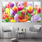 Blumenstrauß aus Tulpen, Wandkunst, Gemälde auf Leinwand, Wohndekor, Leinwandgemälde, Wandbehang, Dekor, Wandkunst für Schlafzimmer