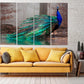 Peacock wall art paintings on canvas, tropical wall art, bird wall art home wall decor canvas painting bright wall art extra large wall art