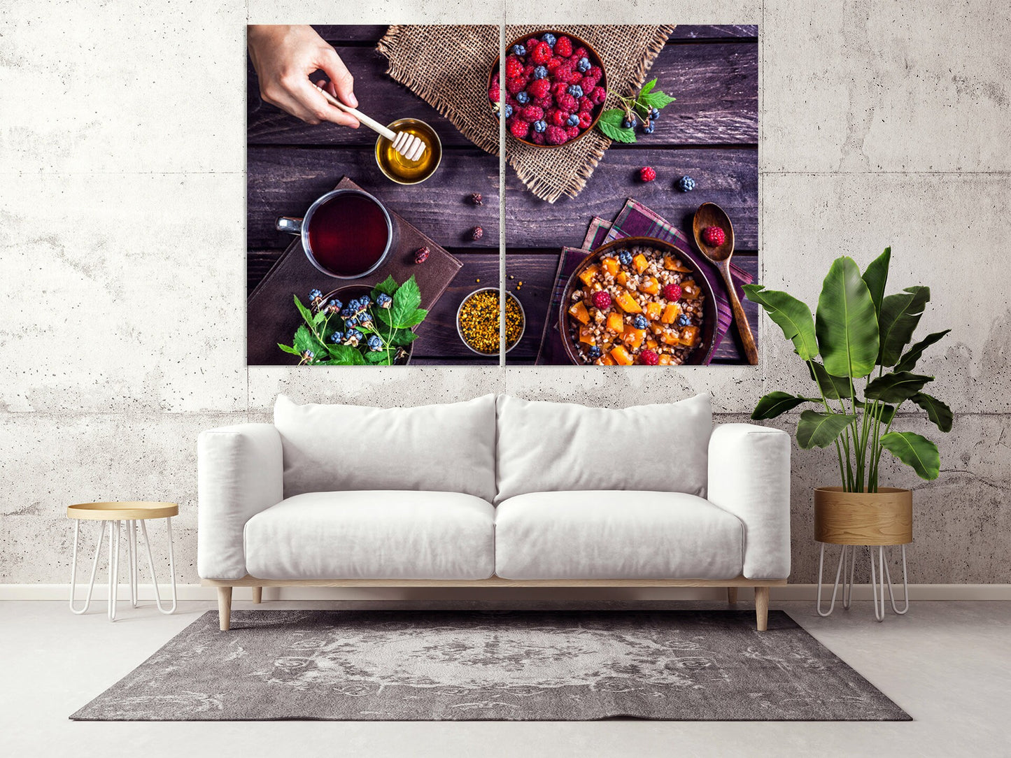 Kitchen wall decor Rustic wall decor Kitchen wall art Kitchen canvas Extra large wall art Multi panel wall art Canvas wall art