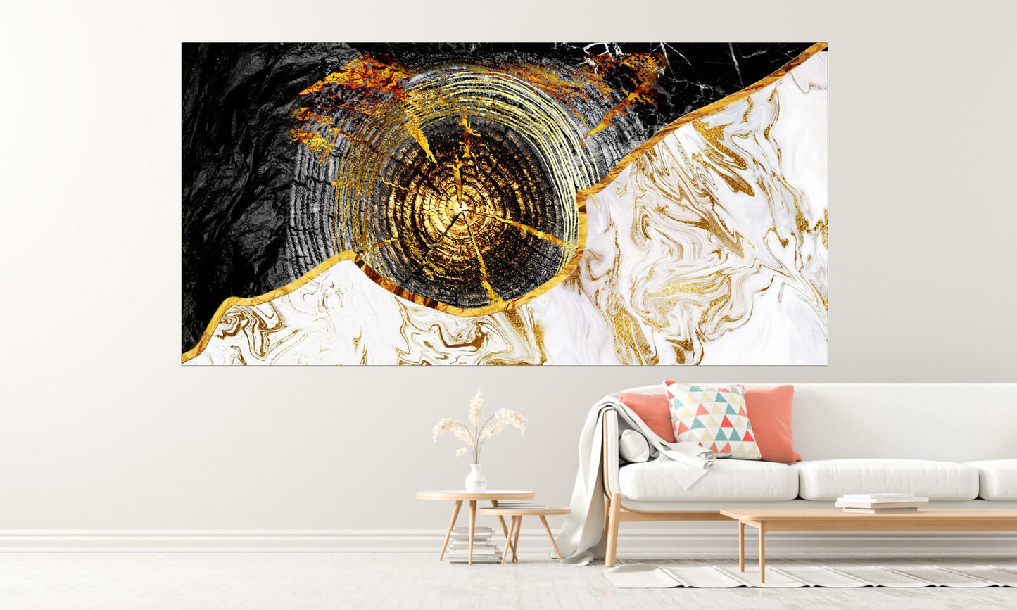 Bedroom wall art marble Modern Abstract art print Multi panel canvas room wall decor Abstract canvas painting Extra large wall art