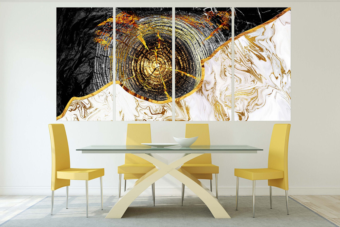 Bedroom wall art marble Modern Abstract art print Multi panel canvas room wall decor Abstract canvas painting Extra large wall art