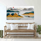 Blue ridge mountains wall art Mountain line art wall print Modern abstract art Abstract art print Abstract wall art Abstract painting