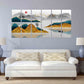 Blue ridge mountains wall art Mountain line art wall print Modern abstract art Abstract art print Abstract wall art Abstract painting