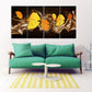 Abstract leaves wall art paintings on canvas Home wall decor Canvas painting Housewarming and wedding gift