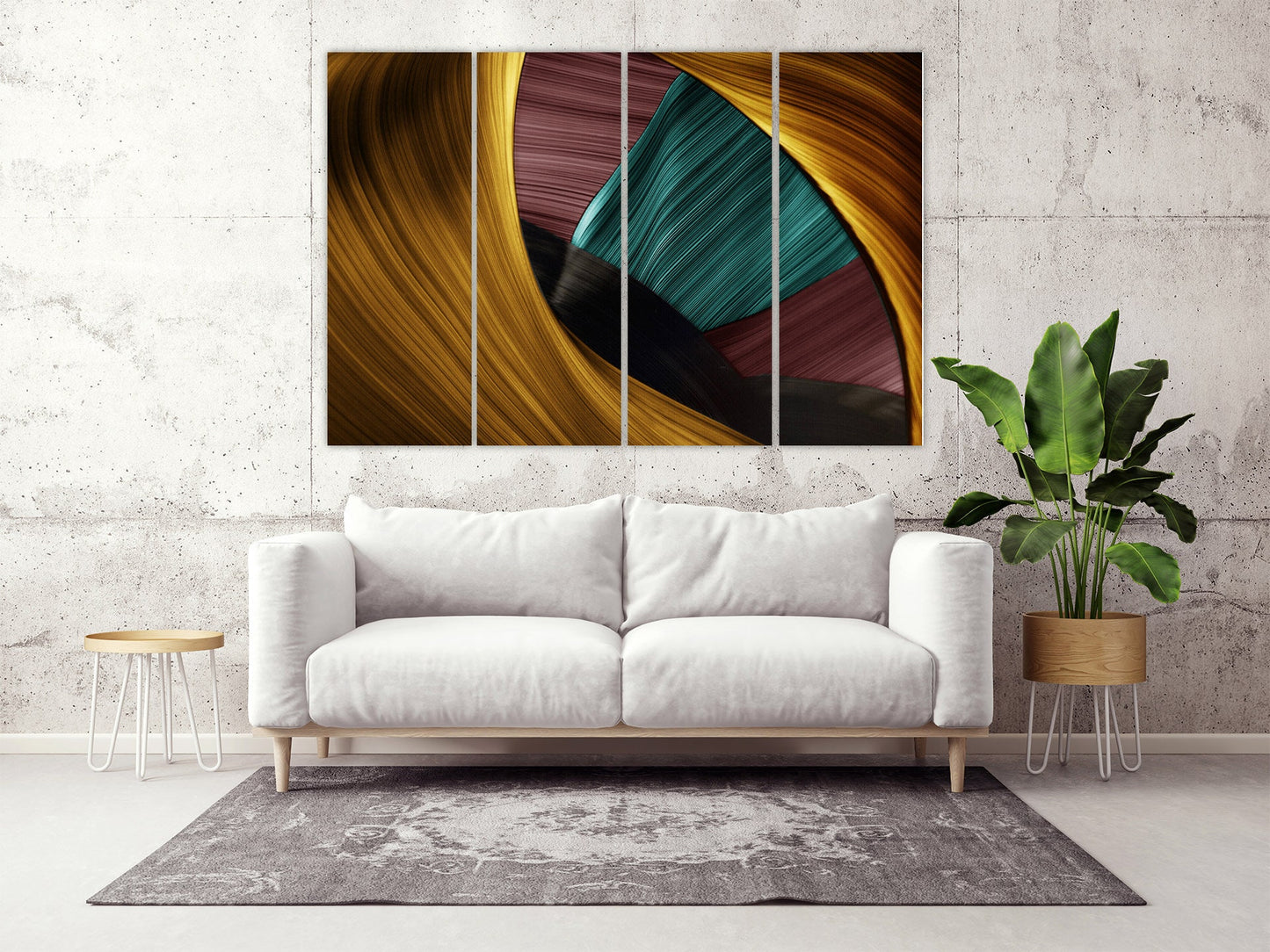 Contemporary art Abstract Multi panel Extra large canvas wall art Home decor gift Abstract painting