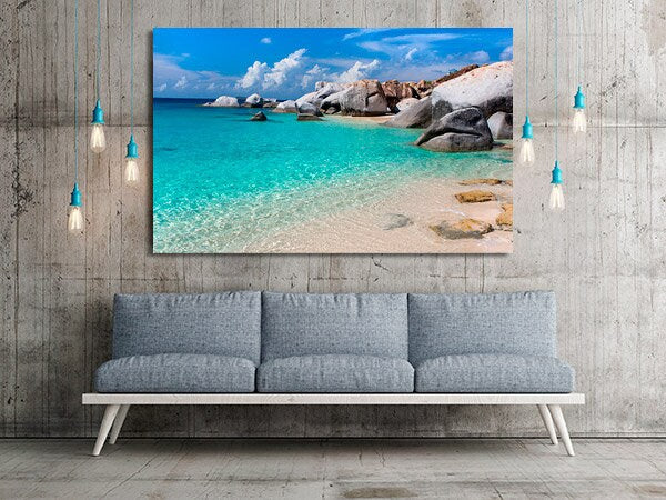 Seascape Nature wall art paintings on canvas Anime prints Sun sea sand Sea shore prints beach wall decor canvas painting