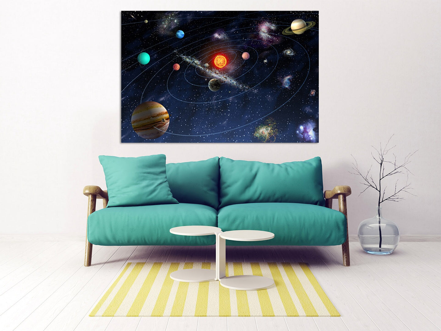 Space home wall canvas painting Planets posters Сosmos multi panel wall art paintings on canvas outer bedroom wall decor fantasy art