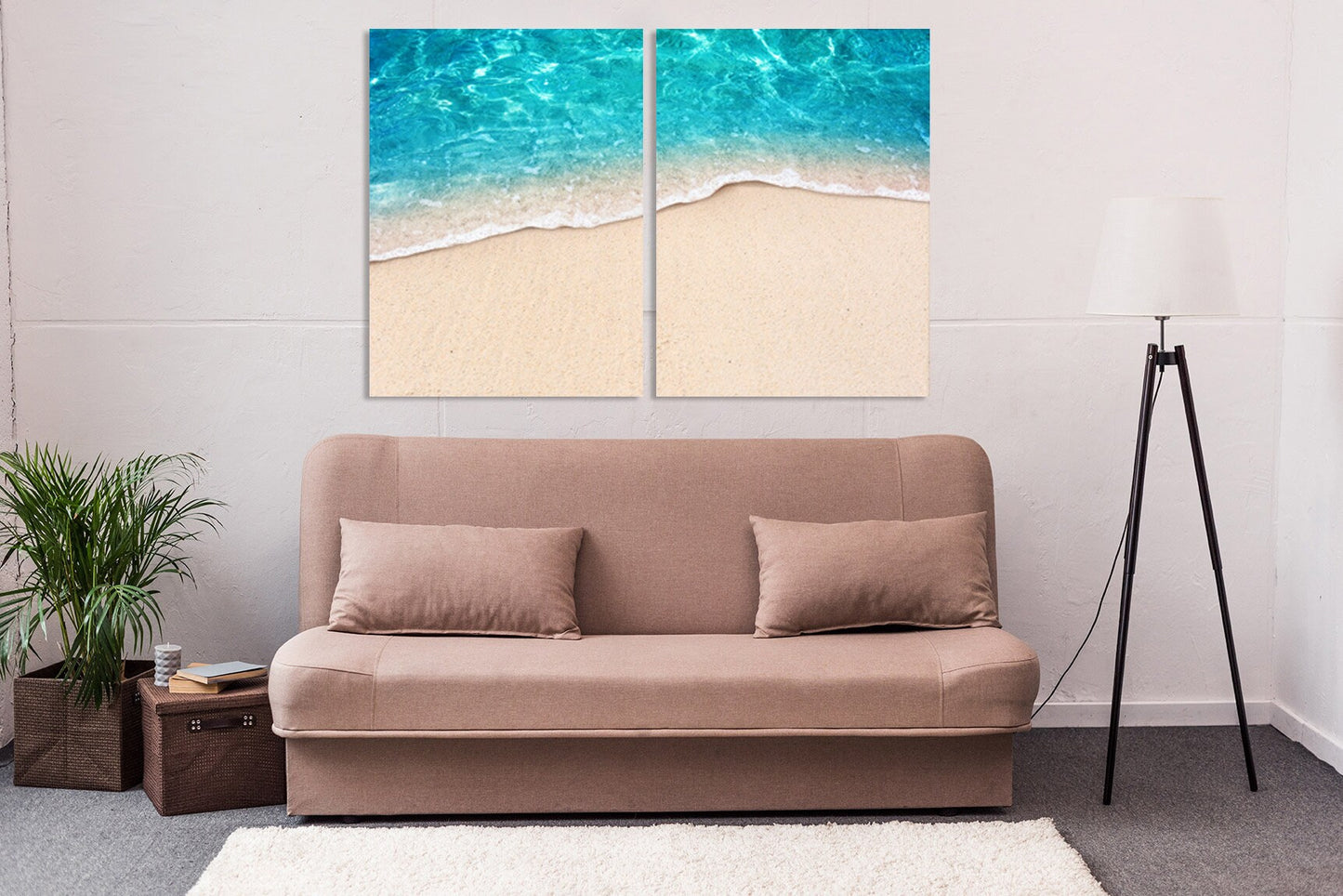 Seascape painting Beach wall decor Extra large wall art Blue prints wall art Bedroom wall decor canvas prints wall art