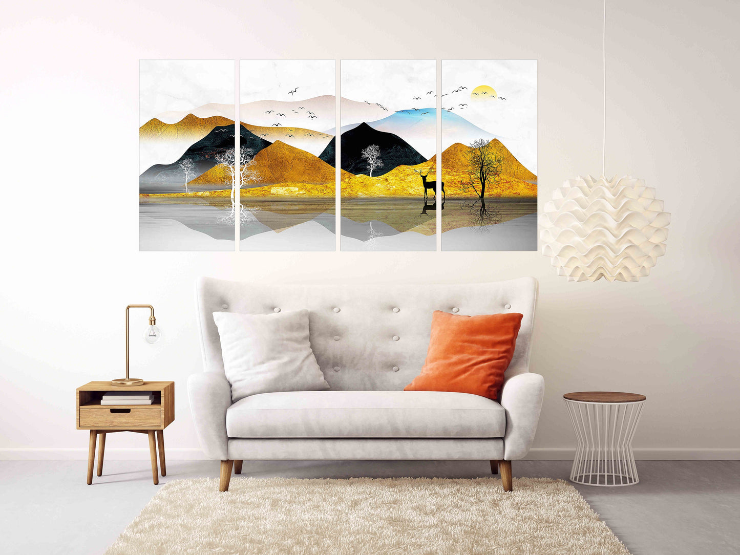 Rocks and mountains Framed wall art mountains Modern abstract canvas painting Wall decor Outdoors mountains wall art