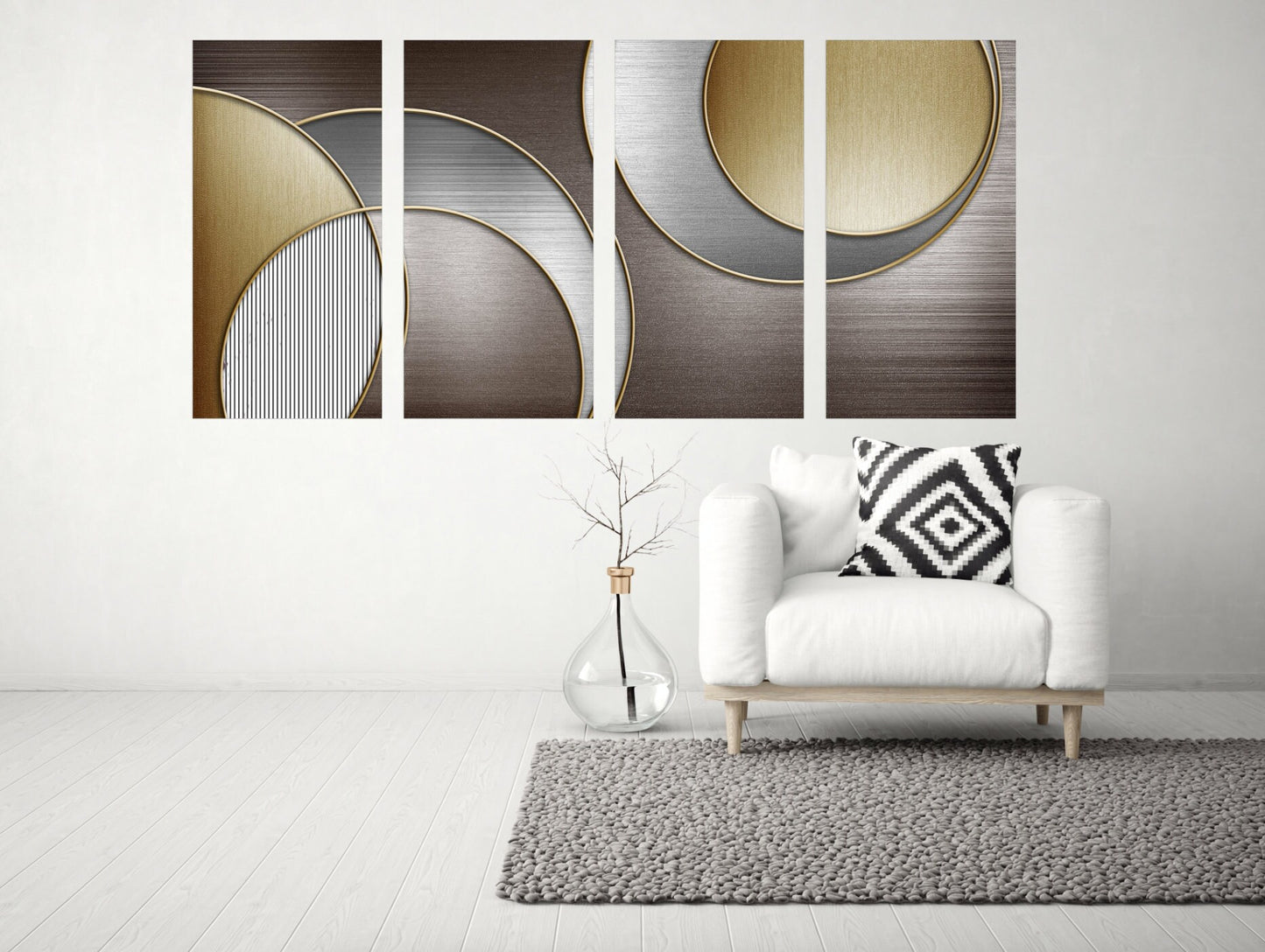 Abstract wall art Abstract painting Home wall decor Modern abstract art Multi panel canvas wall art Canvas painting