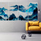 Blue ridge mountains Modern abstract art Multi panel canvas room wall decor Abstract wall art Extra large wall art Home wall decor