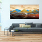 Framed wall art mountains Canvas painting Home wall decor Rocks and mountains 3 piece frame canvas Golden sun Mountains posters