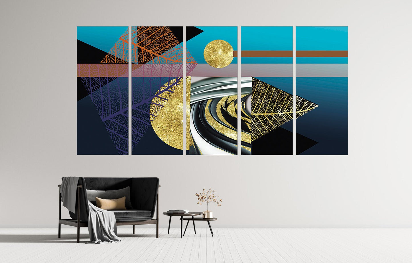 Geometric wall art Modern abstract art Abstract art print Multi panel canvas room wall decor Abstract wall art Abstract painting