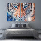 Tiger wall art print Trendy room wall decor framed canvas painting Сontemporary wild animal for bedroom living room kitchen wall art