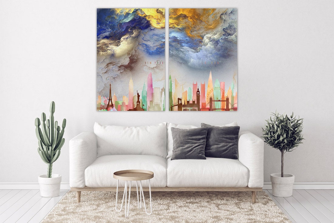 Abstract wall art canvas paintings, minimalist wall art, modern abstract art, huge wall art wall hanging decor multi panel wall art