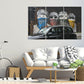 London travel poster, graffiti wall art canvas paintings, trendy wall art, street art print, graffiti poster, modern multi panel wall art